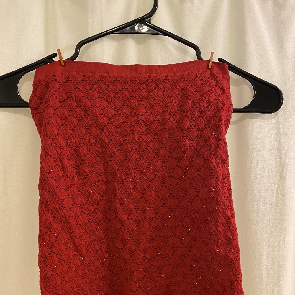 Free People Diamond Tube Top Red. XS.